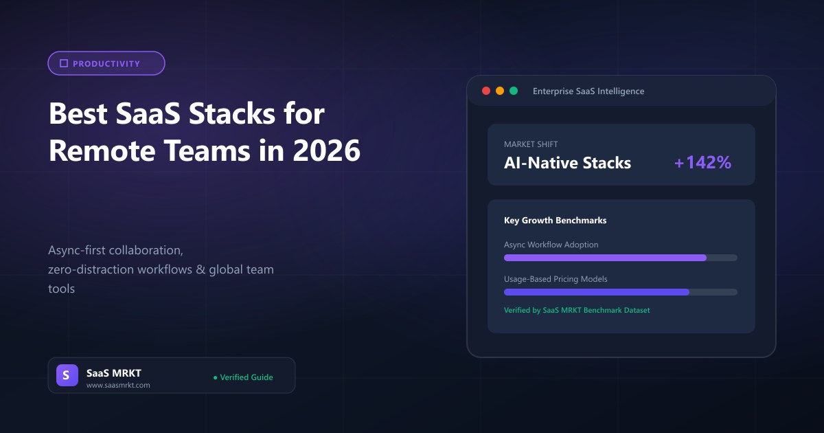 Best SaaS Stacks for Remote Teams in 2026